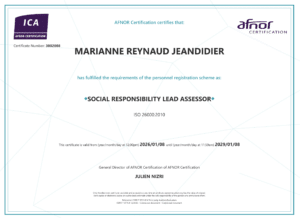 Diplome ICA marianne Jeandidider validité 2029