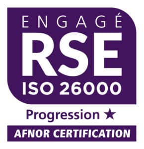 Logo du label engagé RSE niveau Progression